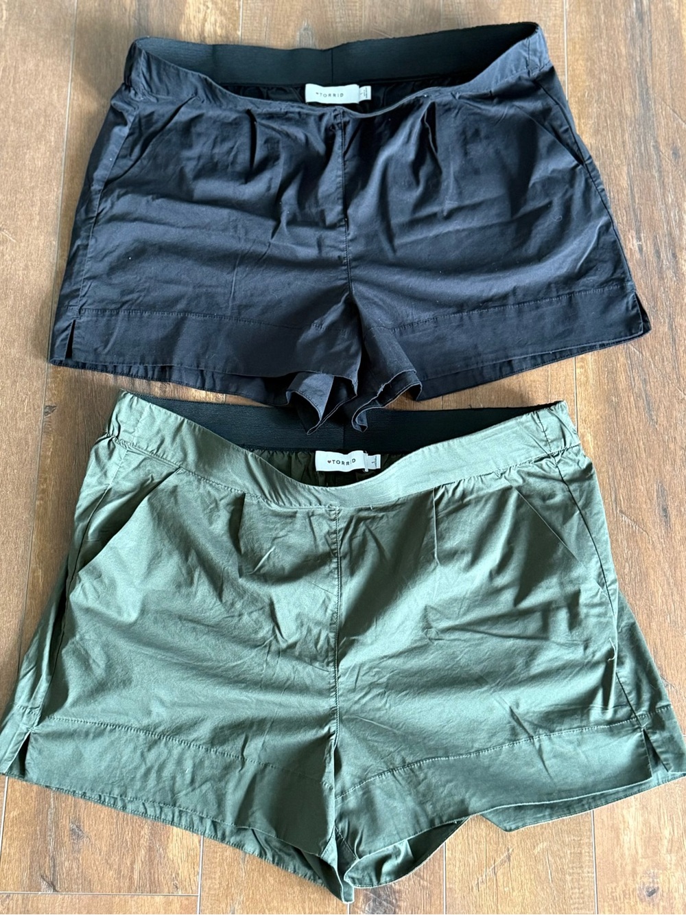 Torrid 2 Bundle Pack Women’s Bermuda Shorts - Black & Olive